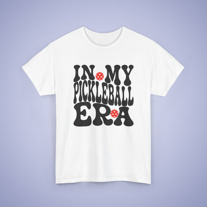In My Pickleball Era Funny Pickleball T Shirt Black Graphic Design