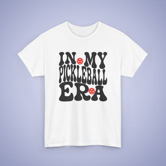 In My Pickleball Era Funny Pickleball T Shirt Black Graphic Design