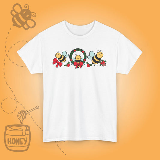 Cute Christmas Bee's Sweet As Honey Bee Lover Unisex T Shirt