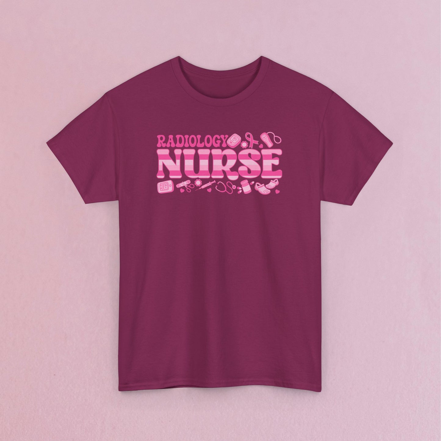 Radiology Nurse Doodle Art Breast Cancer Support Doctor Nurse Unisex T Shirt