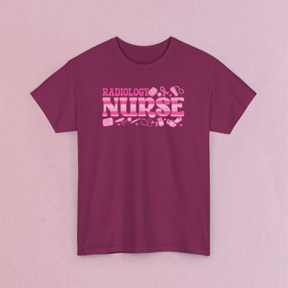 Radiology Nurse Doodle Art Breast Cancer Support Doctor Nurse Unisex T Shirt