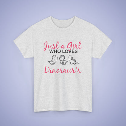 Just a Girl who Loves Dinosaurs Unisex T-Shirt