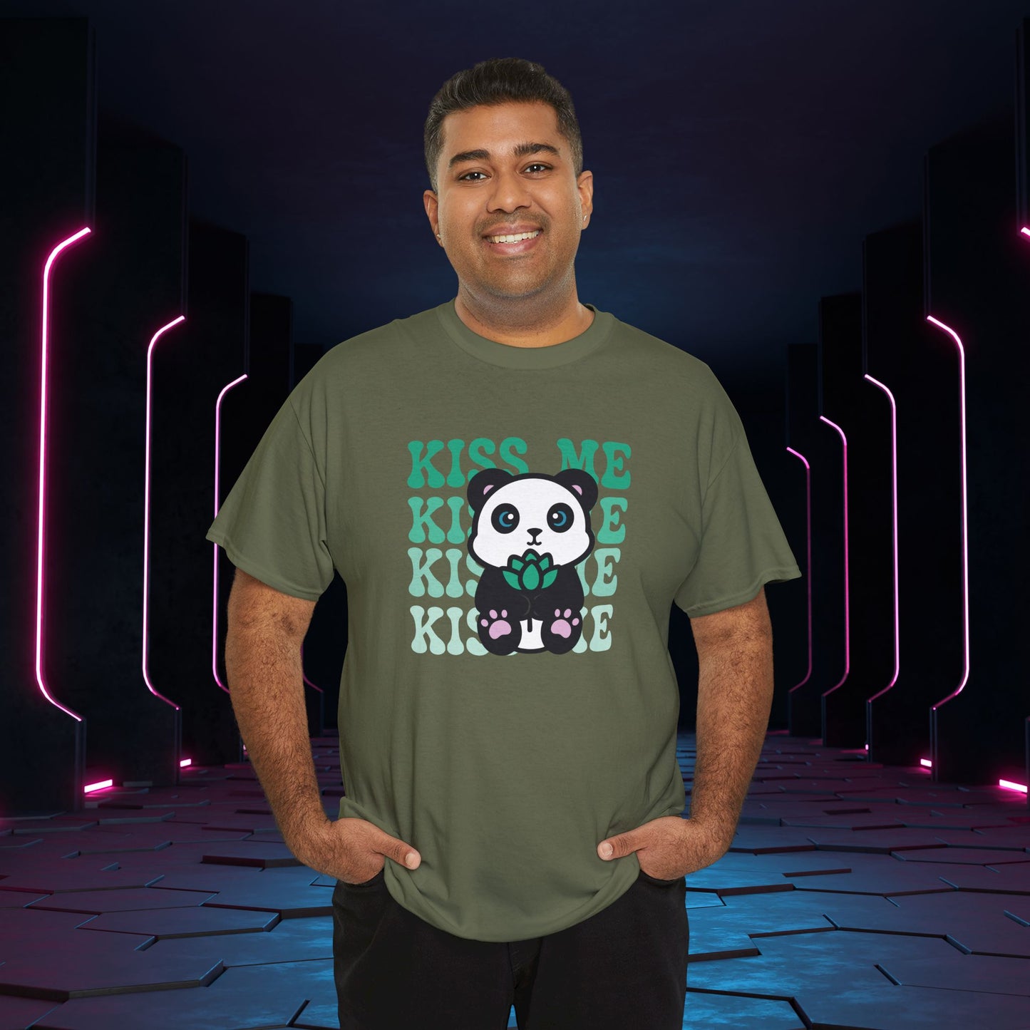 Kiss Me Panda Lover National Panda Day Unisex T Shirt