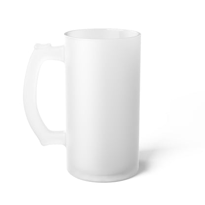 Customisable Chic Frosted Glass Beer Mug - Perfect for Celebrations and Gatherings
