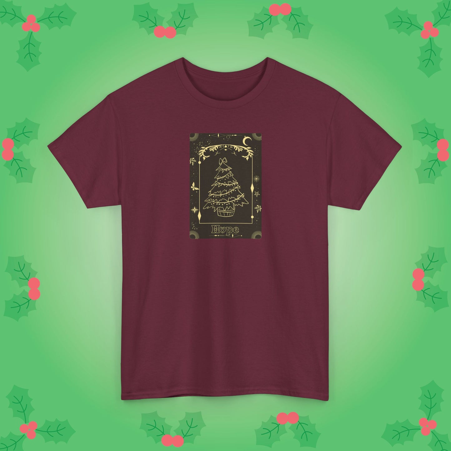 Christmas Tree Hope Tarot Card Lover Unisex T Shirt