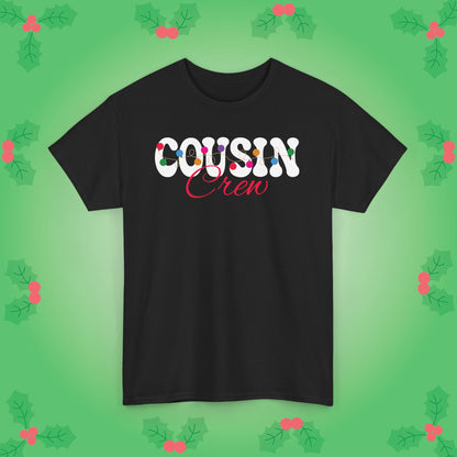 Cousin Crew Christmas Lights White Family Matching Unisex T Shirt