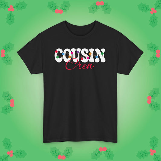 Cousin Crew Christmas Lights White Family Matching Unisex T Shirt