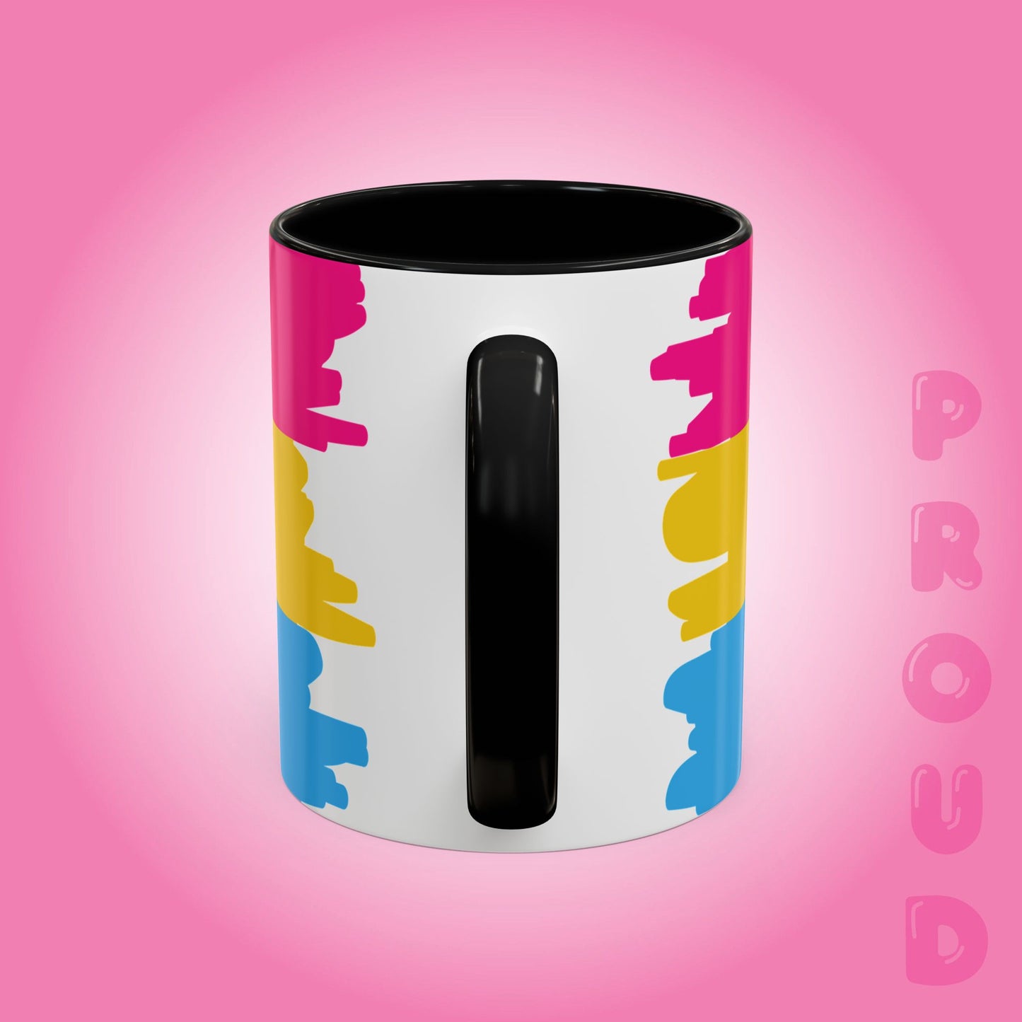 Pansexual Paint Style Coffee Mug