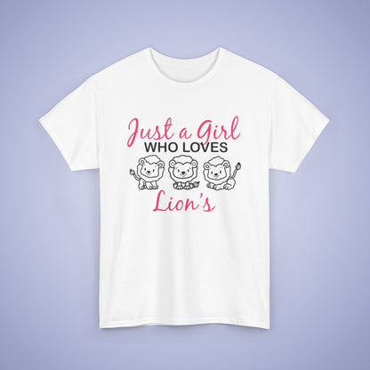 Just a Girl who Loves Lions Unisex T-Shirt