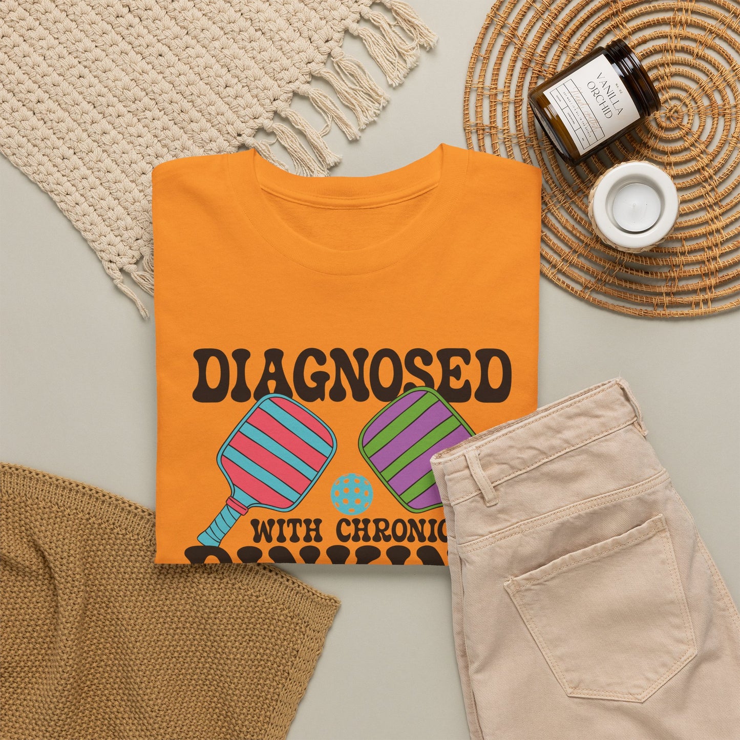 Diagnosed with Chronic Dinking Disorder Funny Pickleball Tee Graphic Design Doctor Gift T Shirt