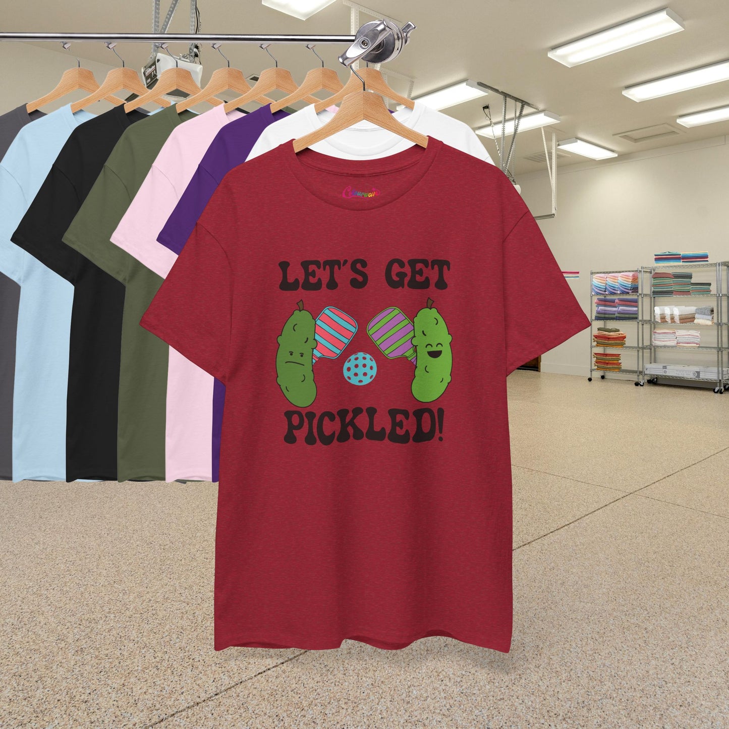 Lets Get Pickled Funny Pickleball Lover Gift Tee Graphic Design T Shirt