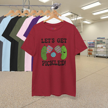 Lets Get Pickled Funny Pickleball Lover Gift Tee Graphic Design T Shirt