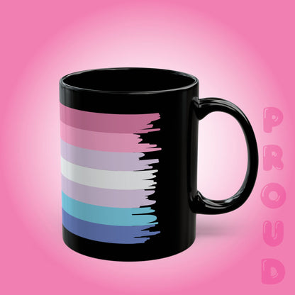 Bi Gender Pride Month LGBTQ Black 11oz or 15oz Coffee Mug