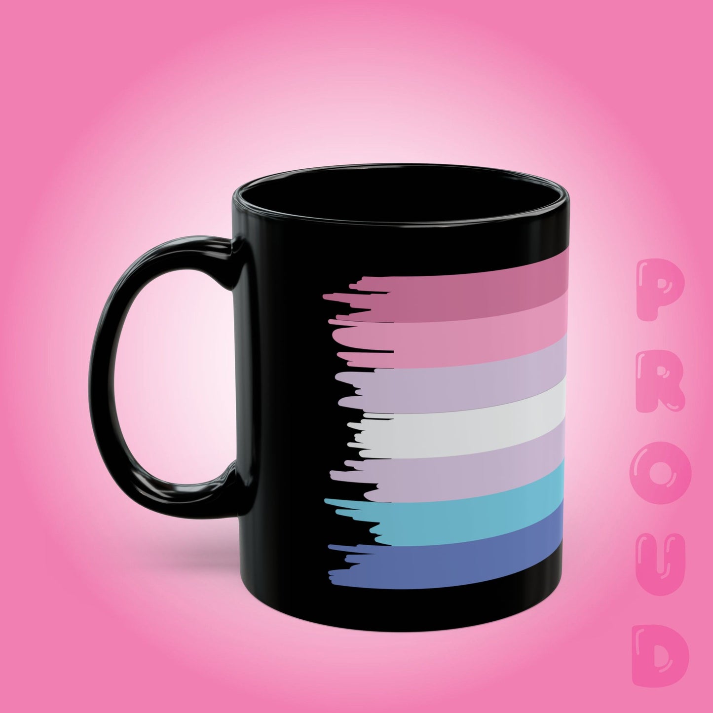 Bi Gender Pride Month LGBTQ Black 11oz or 15oz Coffee Mug