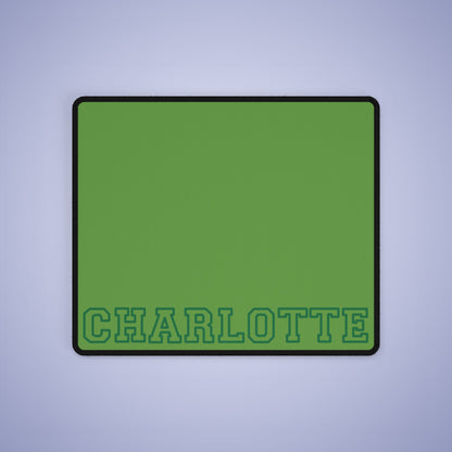 University Style Personalized Name XXXXL Light Green Mouse Pad