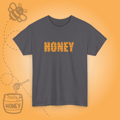 Honey Lover Honeycomb Sweet As Honey Word Art Design Unisex T Shirt