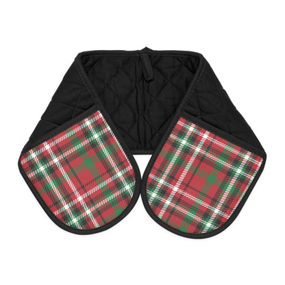 Holiday Check Oven Mitts