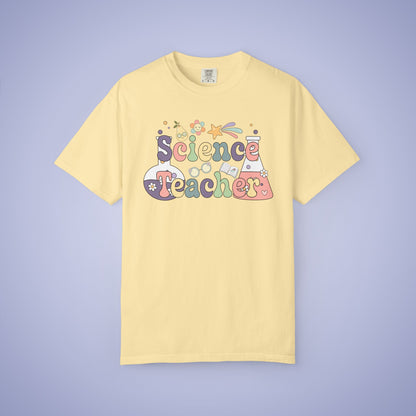 Science Teacher T Shirt Retro Comfort Colors Unisex Back to School