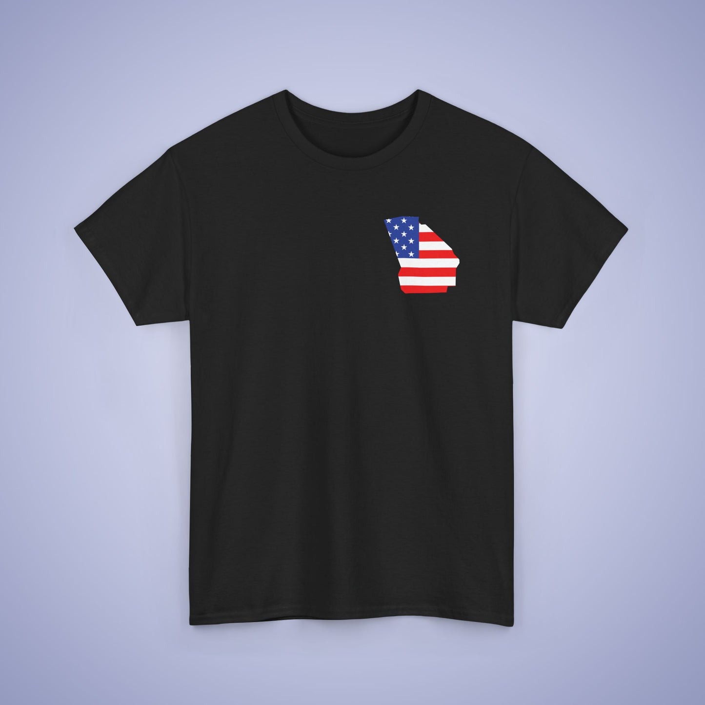 Georgia Map Pocket Art Proud American Unisex T Shirt