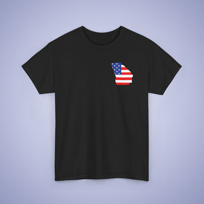 Georgia Map Pocket Art Proud American Unisex T Shirt