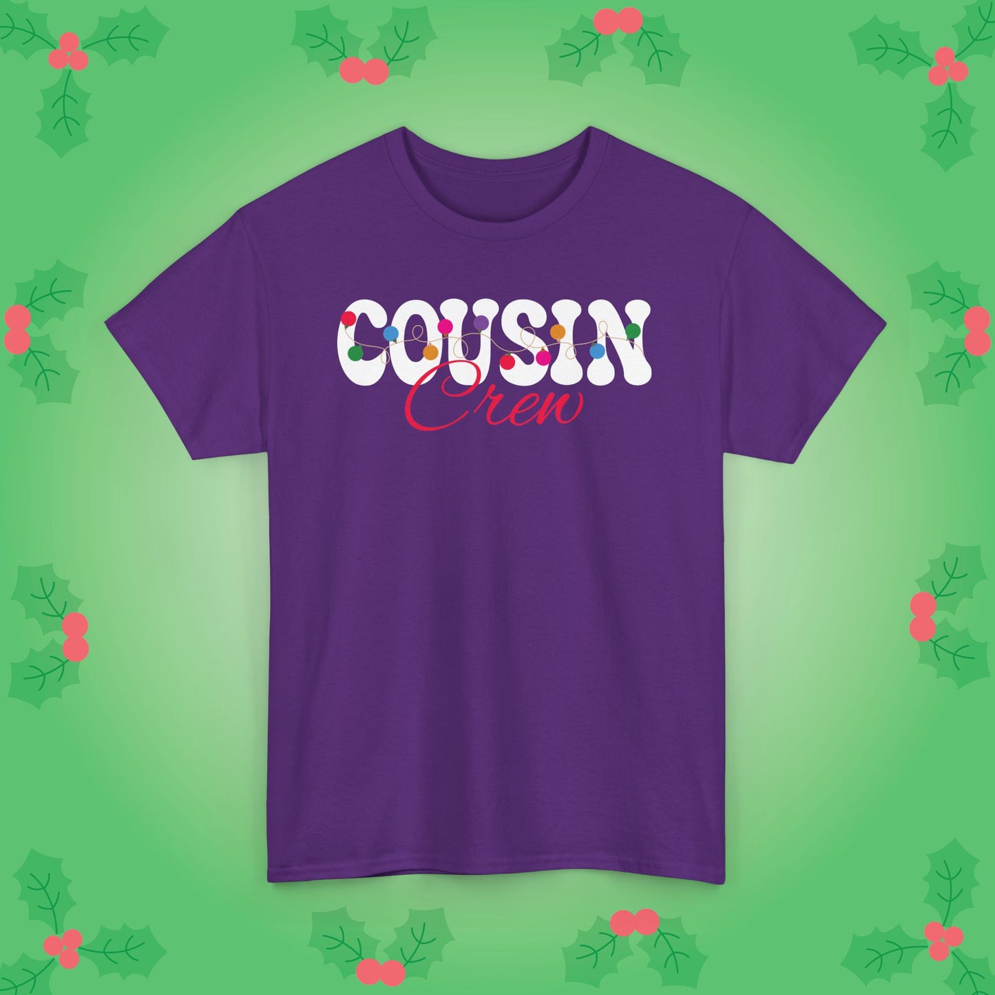 Cousin Crew Christmas Lights White Family Matching Unisex T Shirt