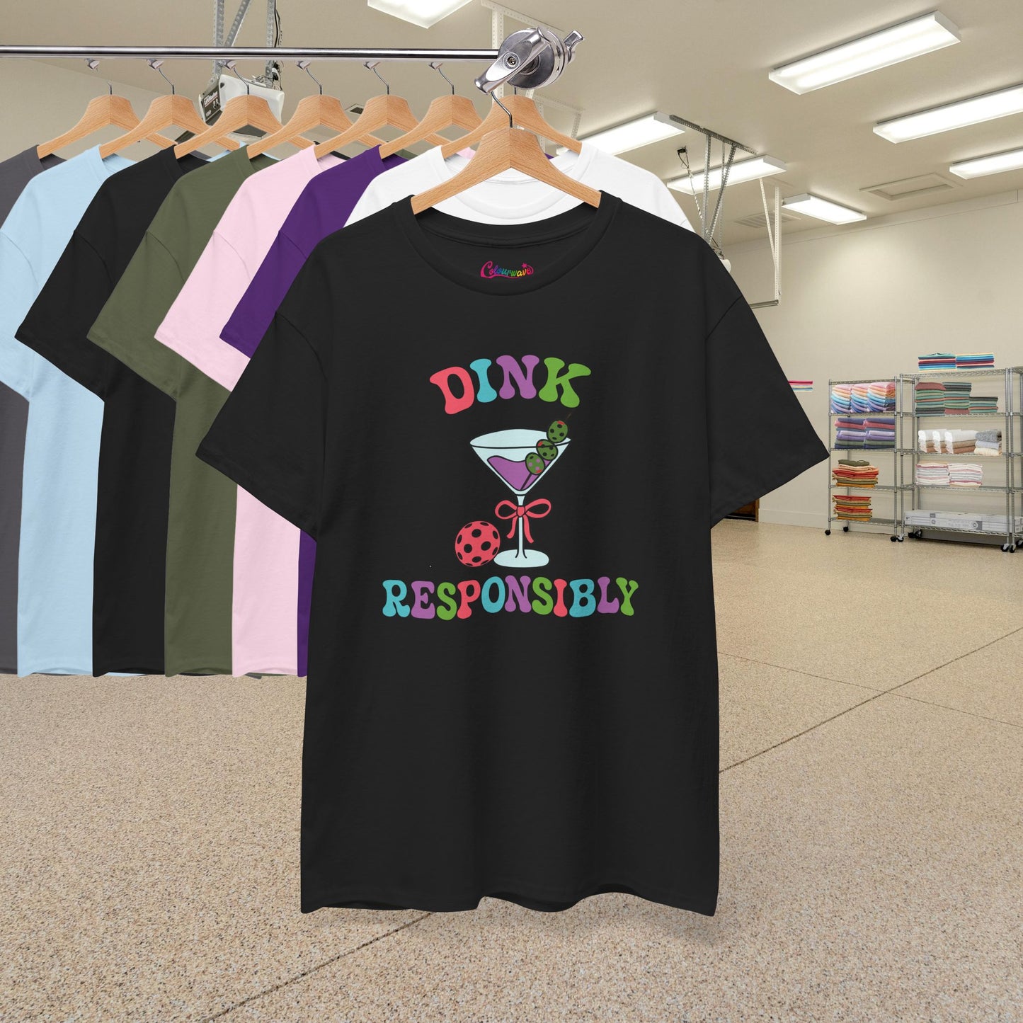 Dink Responsibly Pickleball Lover Drinking Gift Tee Graphic Design T Shirt