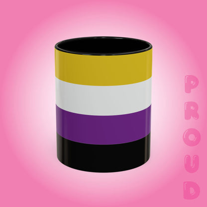 Non Binary Paint Style Coffee Mug