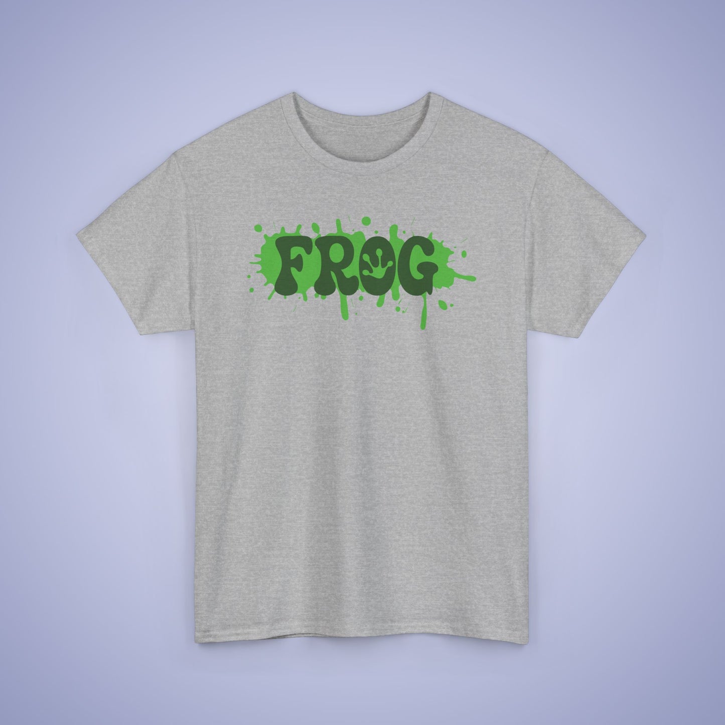 Paint Splatter Graphic Tee Frog Lover Word Art Gift Unisex T Shirt