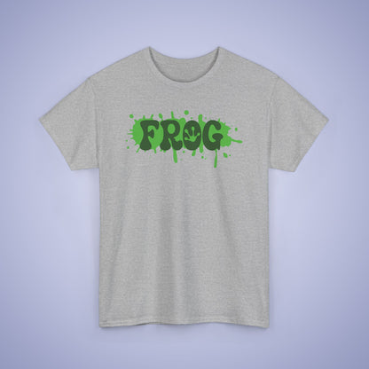 Paint Splatter Graphic Tee Frog Lover Word Art Gift Unisex T Shirt