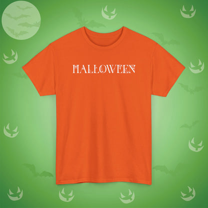 Halloween Spider Word Art White Unisex T Shirt