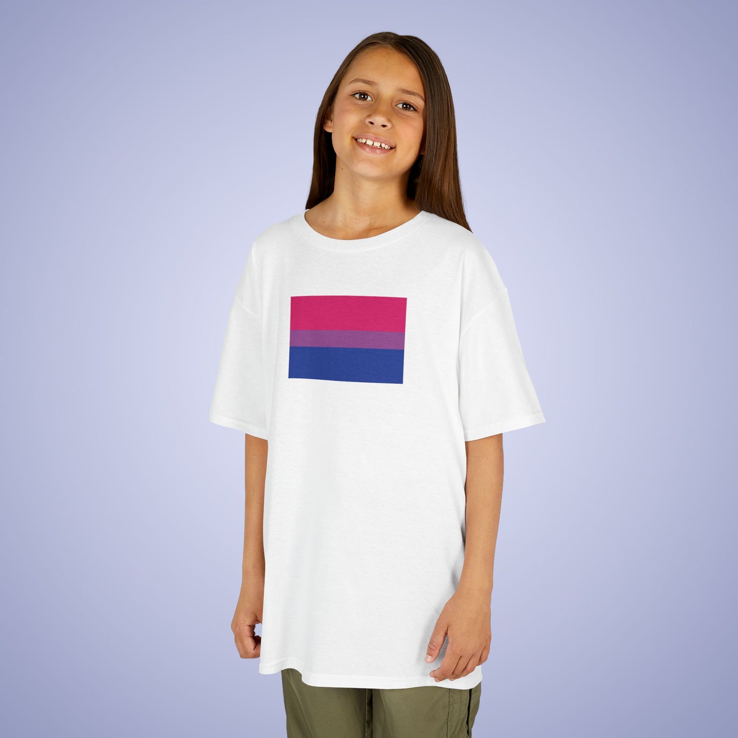 Bisexual Pride Kids Cotton T Shirt LGBTQ Pride Month