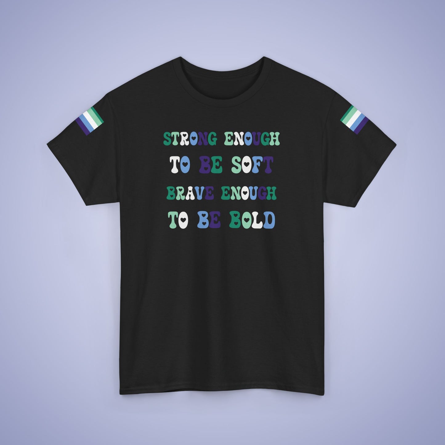 Strong Enough to be Soft Gay Men LGBT Pride Month Matching  T Shirt Unisex
