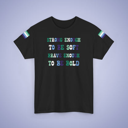Strong Enough to be Soft Gay Men LGBT Pride Month Matching  T Shirt Unisex
