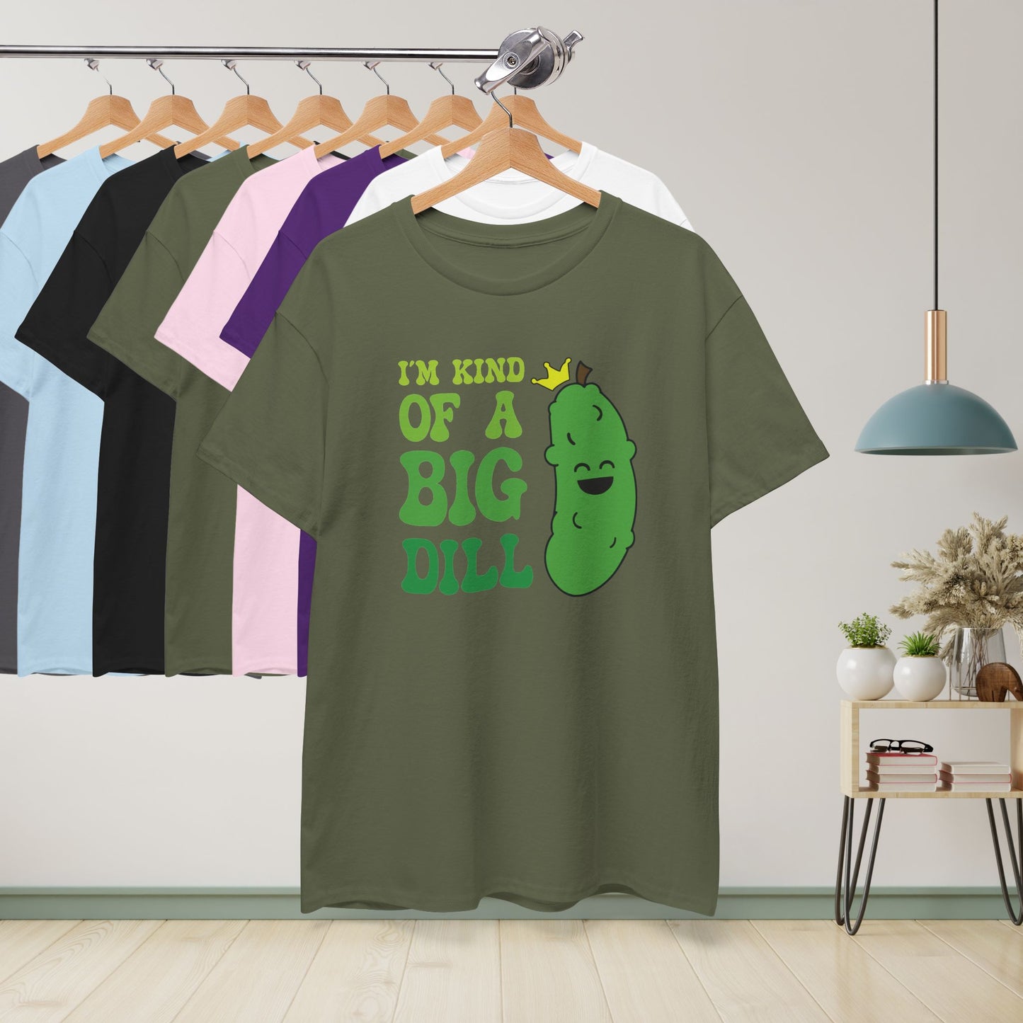 Im Kind of a Big Dill Funny Pickleball T Shirt Dill Pickle Lover Graphic Design