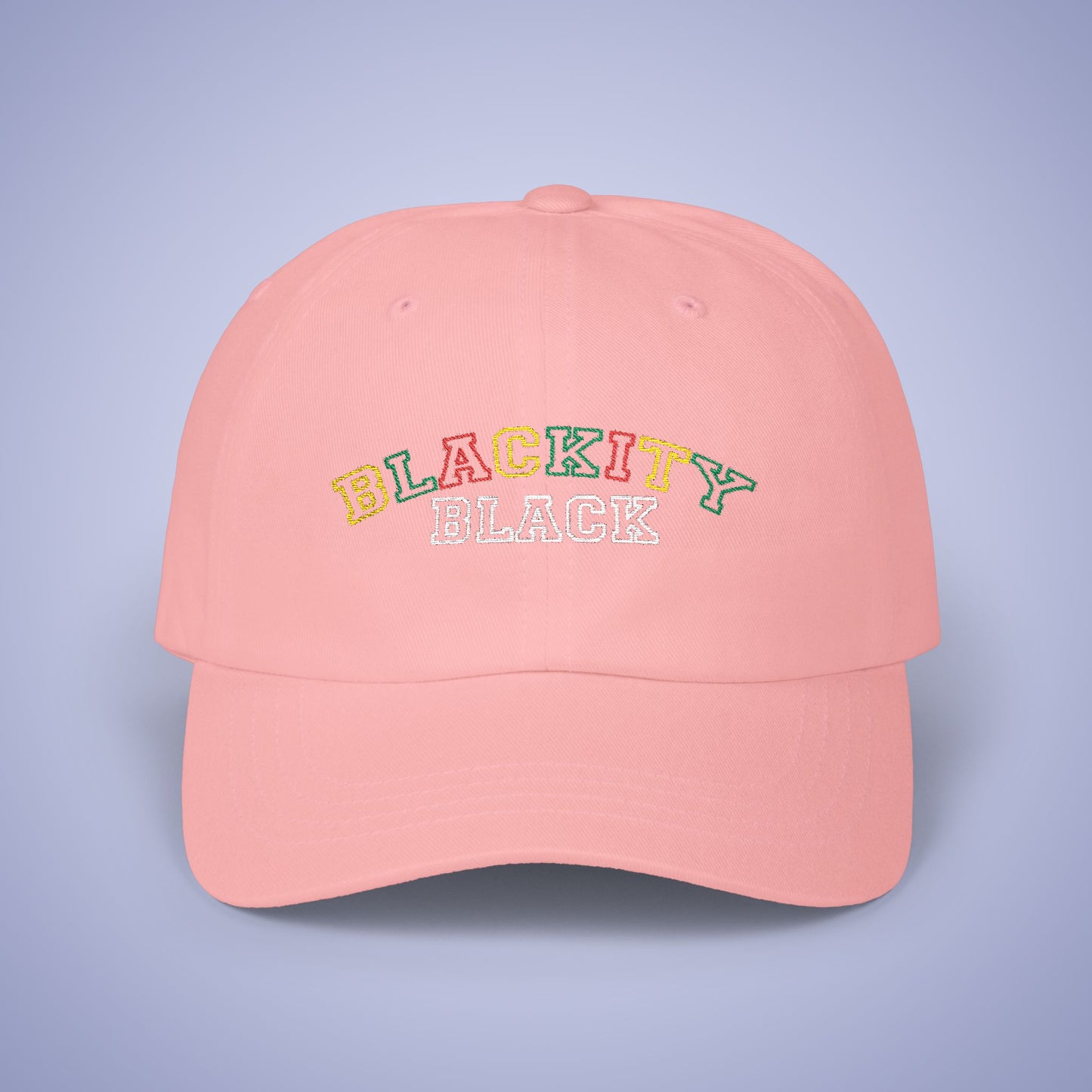 Blackity Black Juneteenth Embroidered Classic Dad Cap Unisex Coloured Embroidery