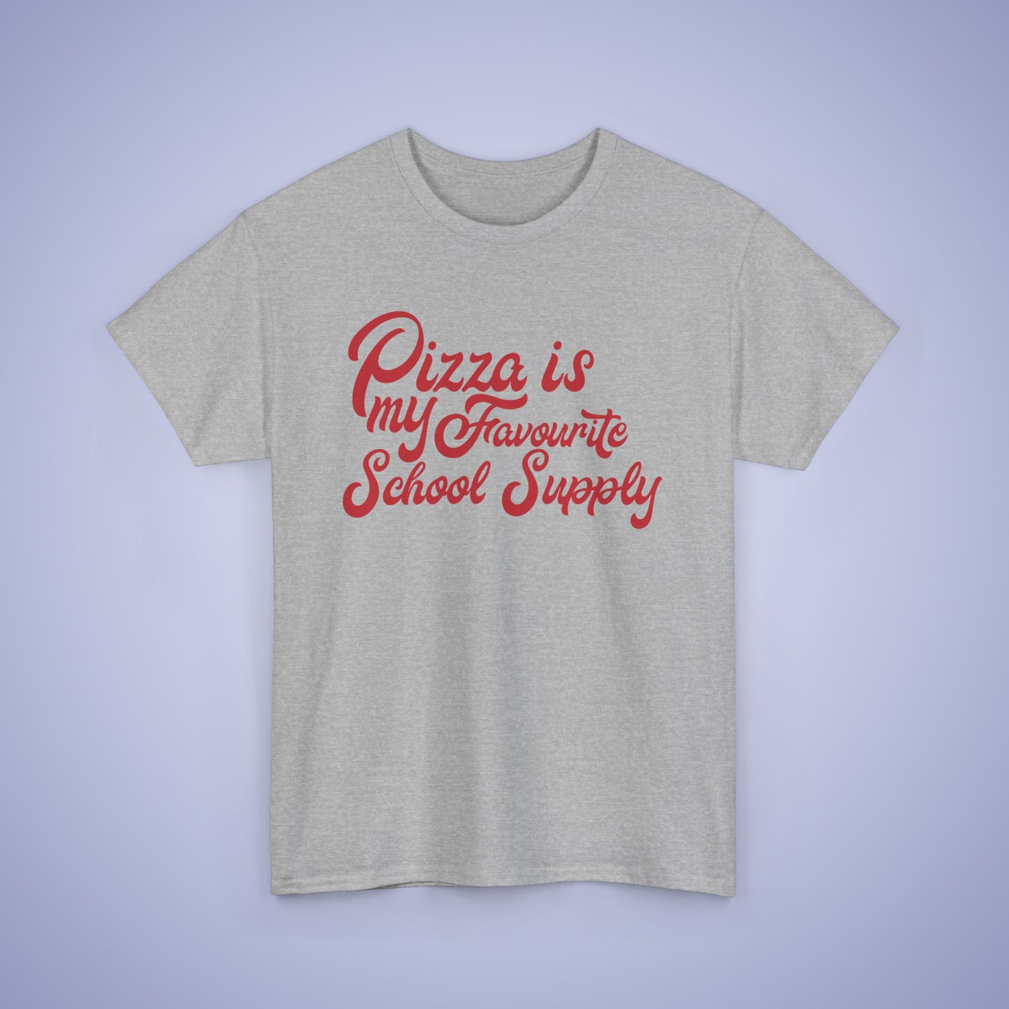 Pizza is my Favourite School Supply Word Art Pizza Lover Funny Teacher Unisex T Shirt