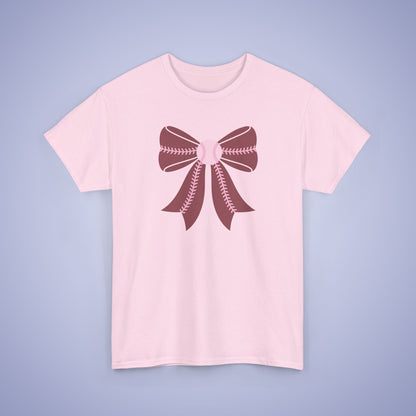 Graphic Baseball Coquette Bow Pink Sports Mom Unisex T Shirt