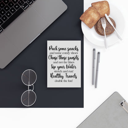 Travel Journal Personalized Name White Graduation Gift Hard Backed Notebook