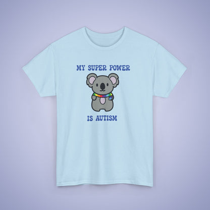 Koala Neurodiversity Graphic My Super Power is Autism Awareness Unisex T Shirt