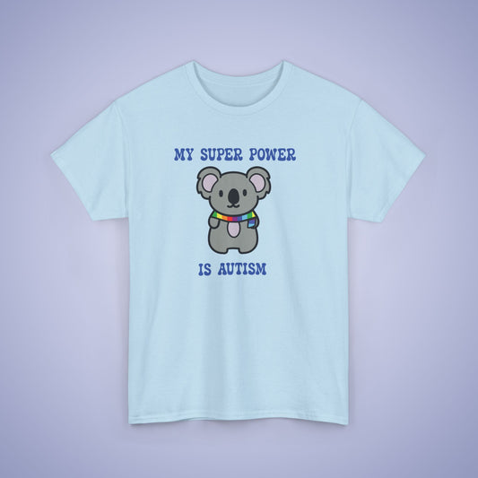 Koala Neurodiversity Graphic My Super Power is Autism Awareness Unisex T Shirt