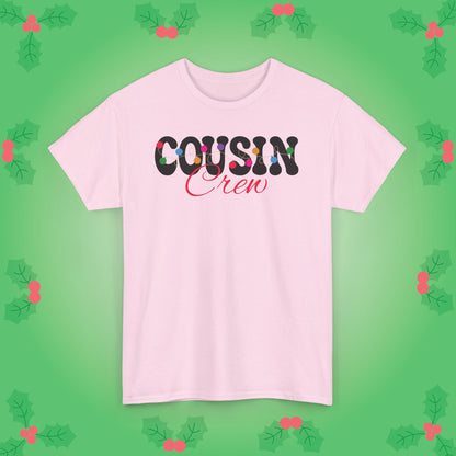 Cousin Crew Christmas Lights Family Matching Unisex T Shirt