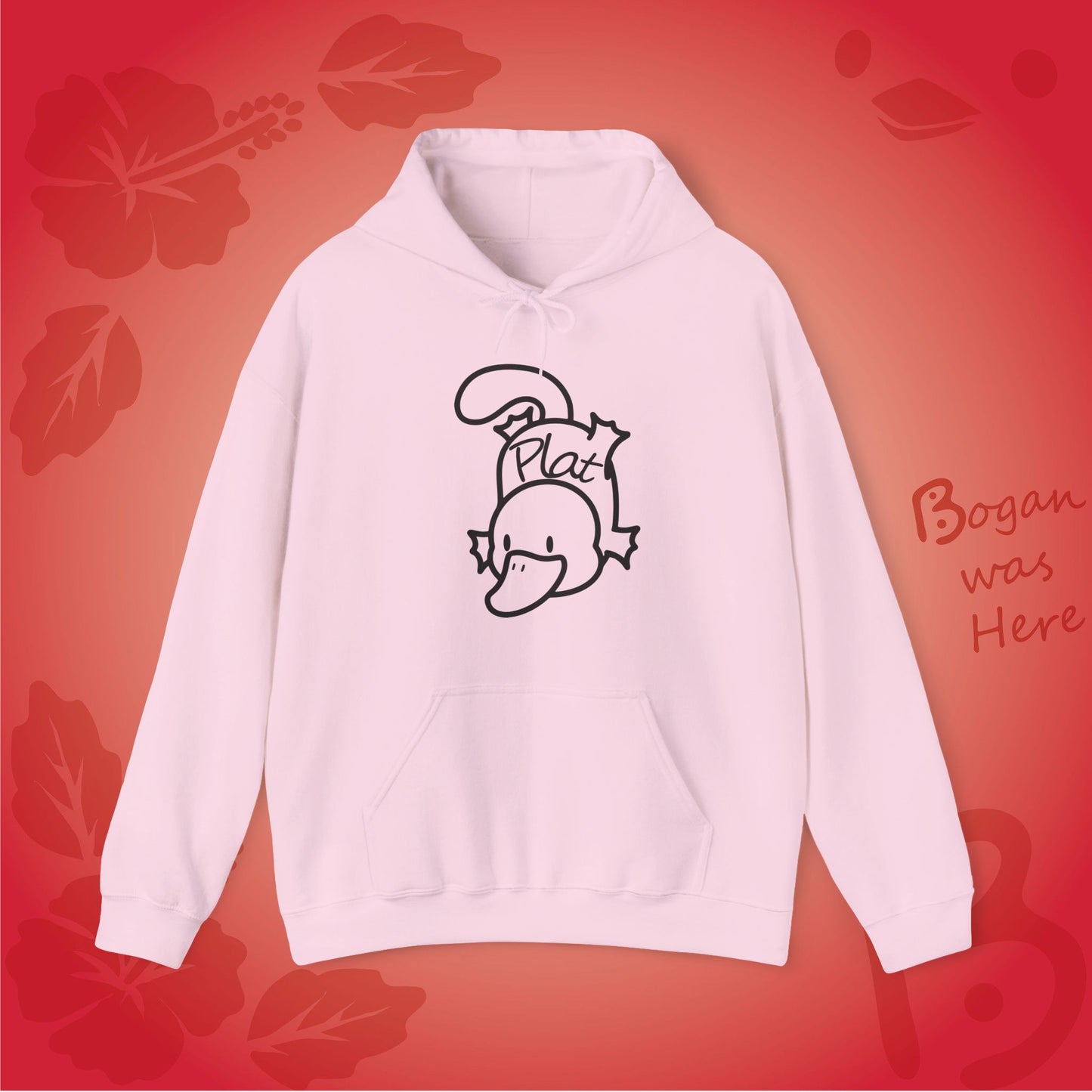 Plat the Platypus Bogan's Design Hoodie Sweatshirt