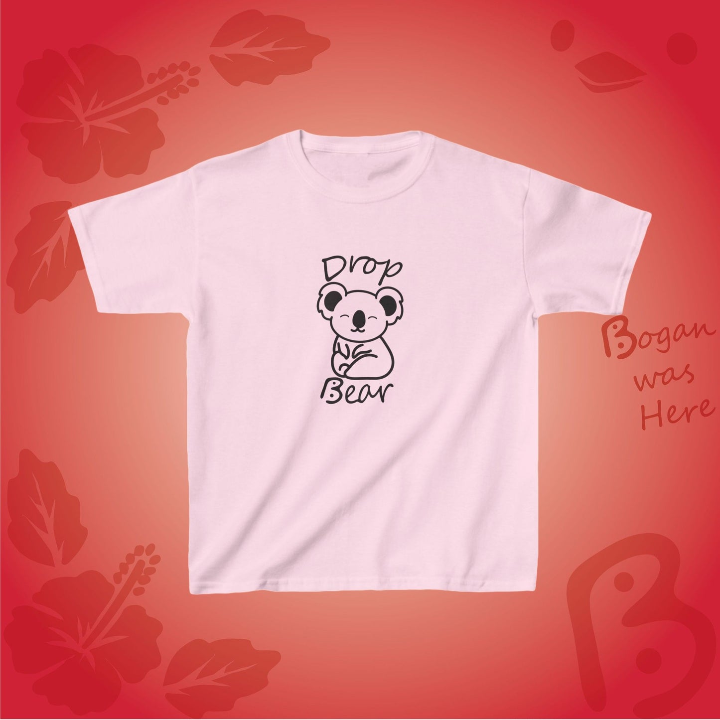 Drop Bear Cute Koala Bogan's Design Kids Tshirt