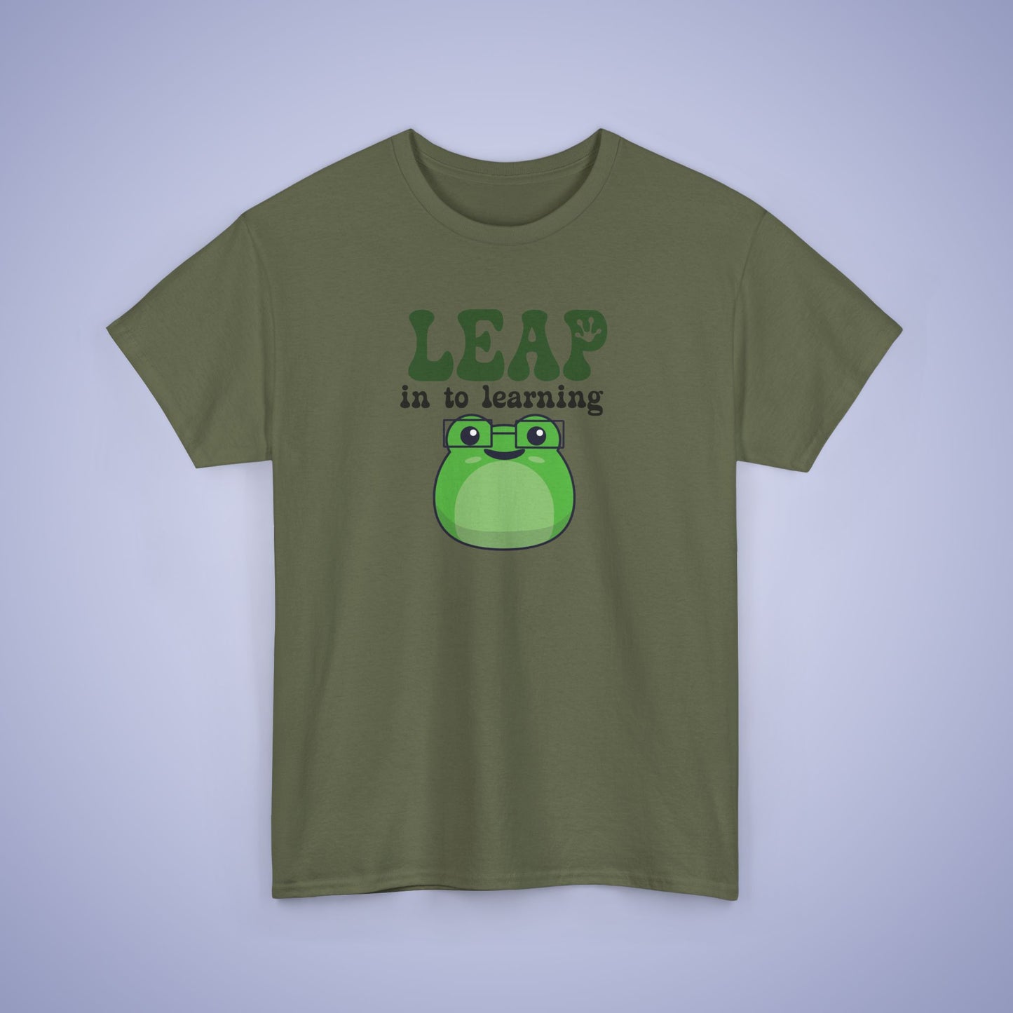 Leap into Learning Graphic Tee Frog Lover Funny Teacher Unisex T Shirt