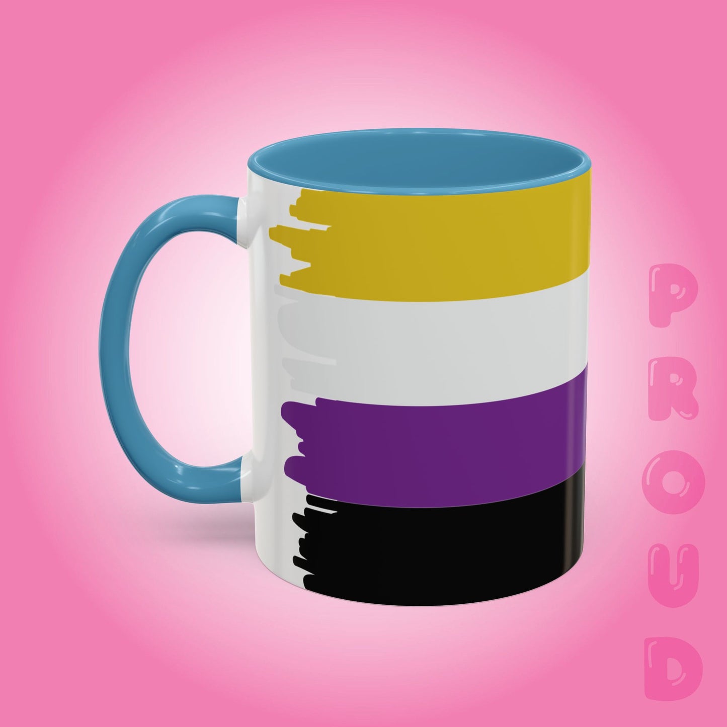 Non Binary Paint Style Coffee Mug