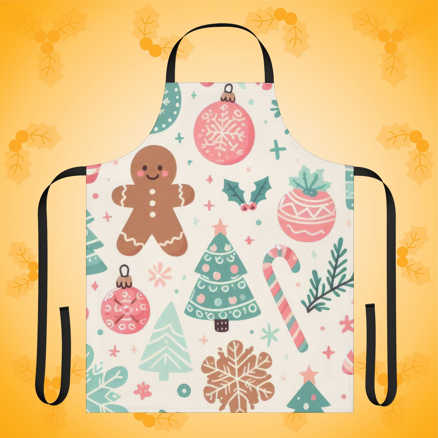 Gingerbread Delight Christmas Kitchen Apron