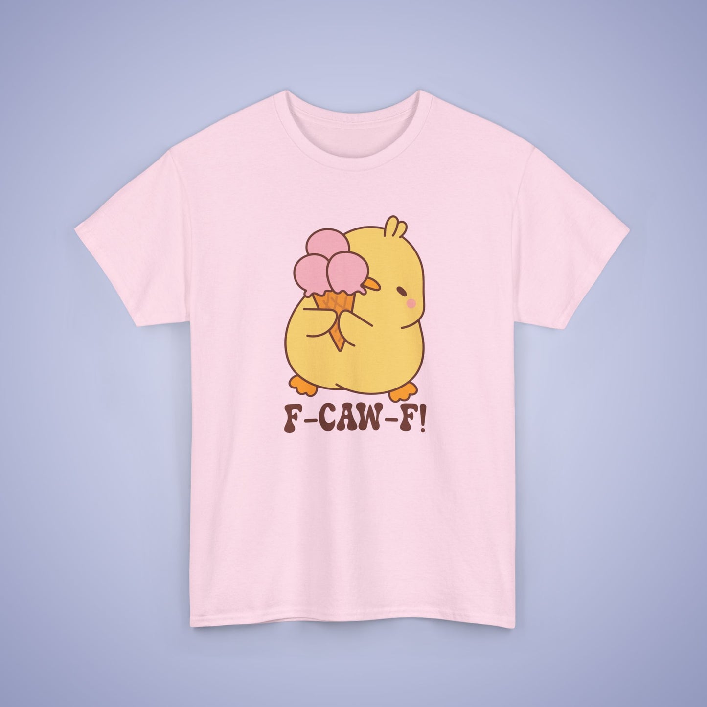 Ice Cream Lover F CAW F Cute Funny Chick Unisex Chicken T Shirt