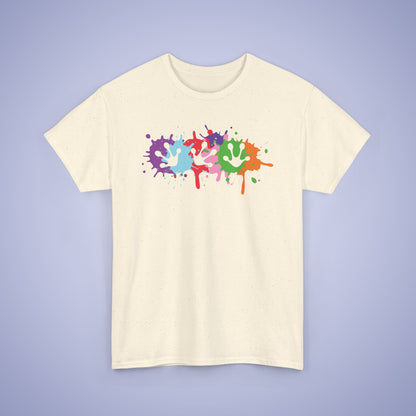 Paint Splatter Graphic Tee Frog Prints Lover Gift Unisex T Shirt