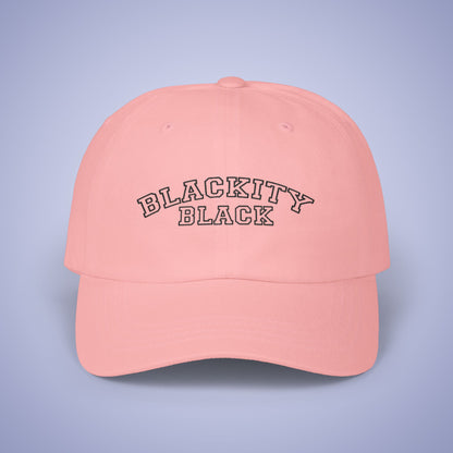 Blackity Black Juneteenth Embroidered Classic Dad Cap Unisex Black Embroidery