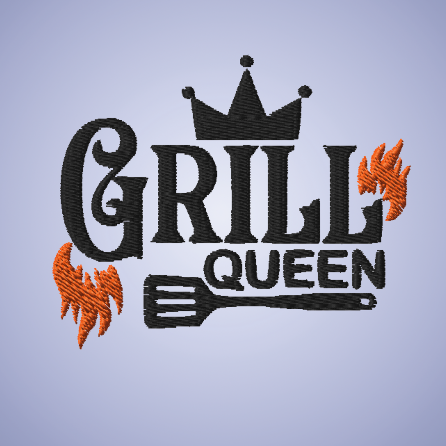 Grill Queen Meat Lover Smoker Gift Funny Embroidered Apron